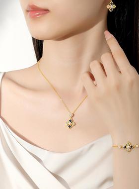 四叶草S925纯银珍珠项链