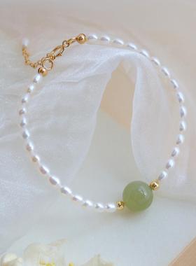 和田玉手链轻奢小众精致手链送闺蜜女友高级感新中式风2024新款