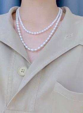 小香风淡水珍珠叠戴项链