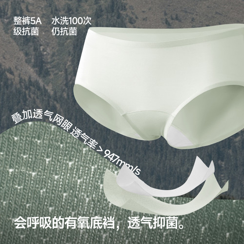 蕉下女士肤感莫代尔内裤GP105高弹无痕抗菌纯棉档三角裤透气短裤 - 图1