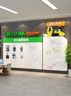 员工风格荣誉展示照片团队企业文化氛围磁板办公室公司墙面装饰贴