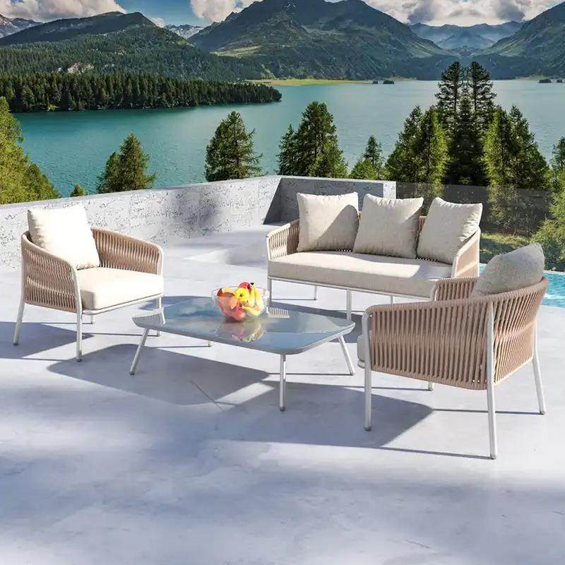 外96合金户藤美编沙发茶几套装欧设计师庭院沙发防水防晒藤铝椅沙,淘宝优惠券,粉丝福利购,淘宝优惠卷