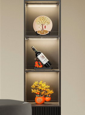 荔枝红酒架摆件客厅新中式轻奢电视柜酒J柜餐边柜酒托装饰乔迁之