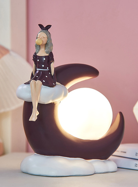 创意可爱b泡泡女孩入户玄关钥匙收纳摆件进门装饰品家居好物清