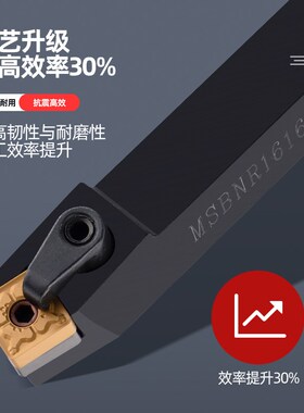 数控刀杆75度外圆车刀装四方刀片MSBNR/L2020K12/2525M12/3232M12