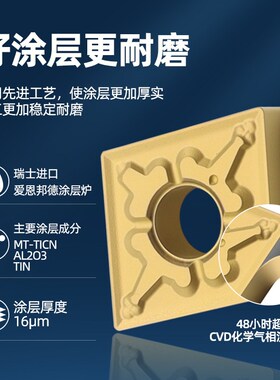 菱形数控刀片CNMG120404外圆刀头120408/120402内孔车刀合金刀粒