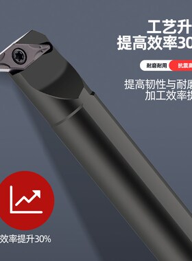 数控刀杆内孔95度镗孔车刀杆S16Q/S20R-SVUCR11/16尖刀片仿形加工