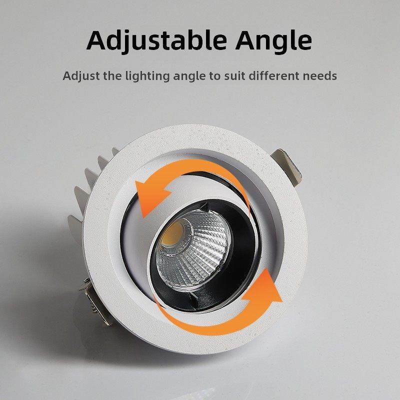 牛野聚光灯服装店孔灯可调角度开口95mm嵌入式防眩光商业商店象鼻,淘宝优惠券,粉丝福利购,淘宝优惠卷