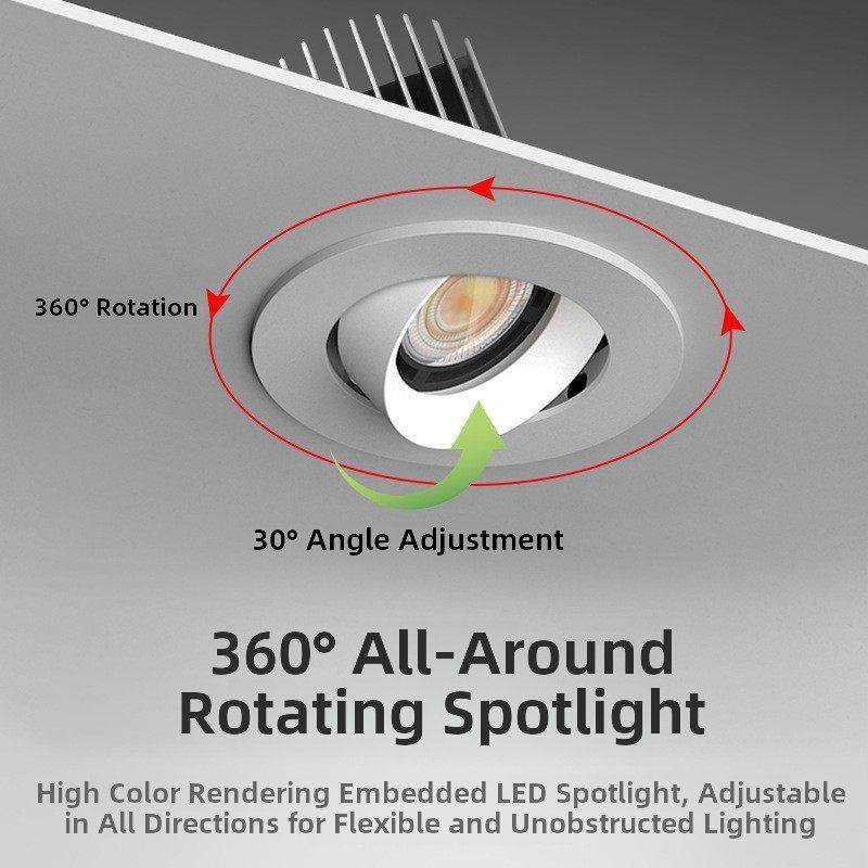 牛野聚光灯服装店孔灯可调角度开口95mm嵌入式防眩光商业商店象鼻,淘宝优惠券,粉丝福利购,淘宝优惠卷