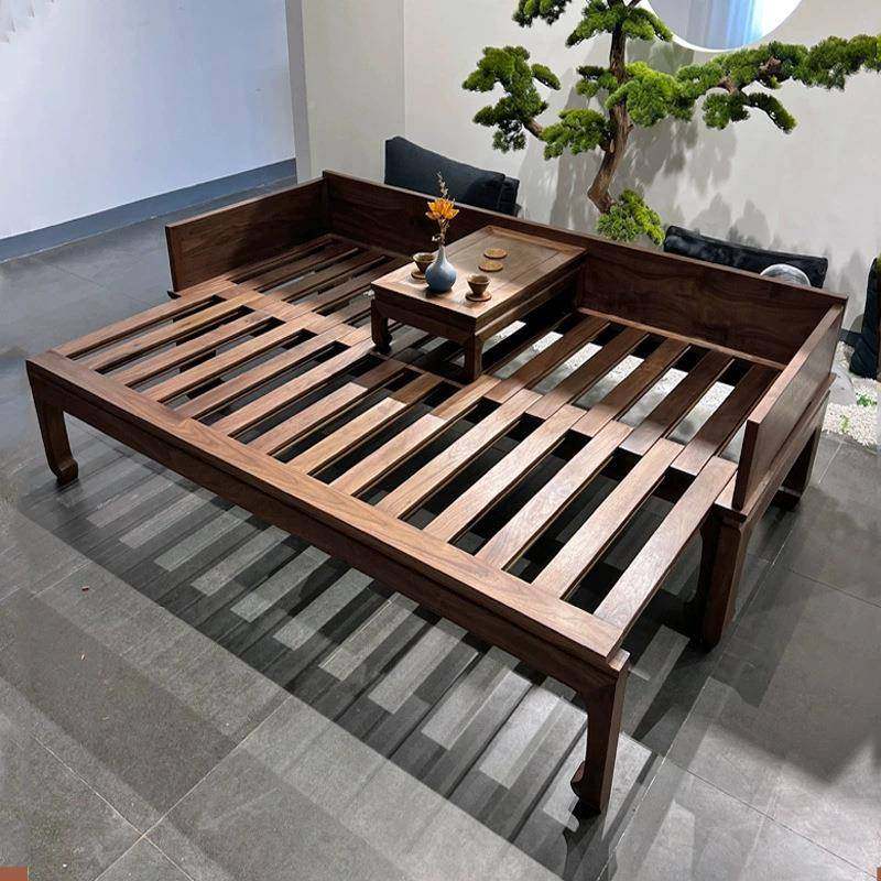 新中式老木罗汉实木小户型客榆木厅沙发打坐CLZ床榻实长条椅床美,淘宝优惠券,粉丝福利购,淘宝优惠卷