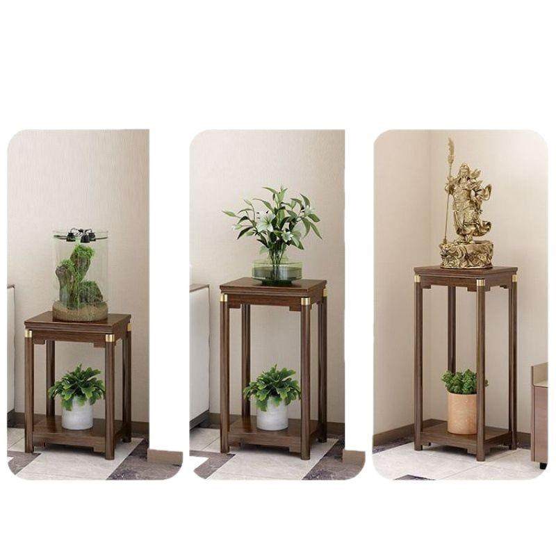 架子花实木架缸架子底座边几角几客厅落地式摆件置物阳台花CBH鱼