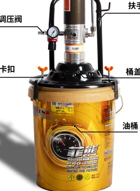 插桶黄油机气动高压注油器小型奶油泵全自动打奶油神器气动黄油枪