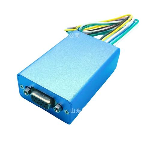 5路开关量输入模块 RS232 精致小铝壳 山东丕毅 自动上报主动发送 - 图1