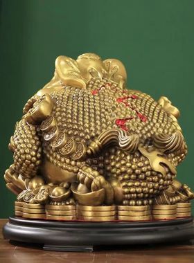 大号金蟾摆件招财金蟾店铺开业送礼品客L厅办公室装饰斗金金蟾