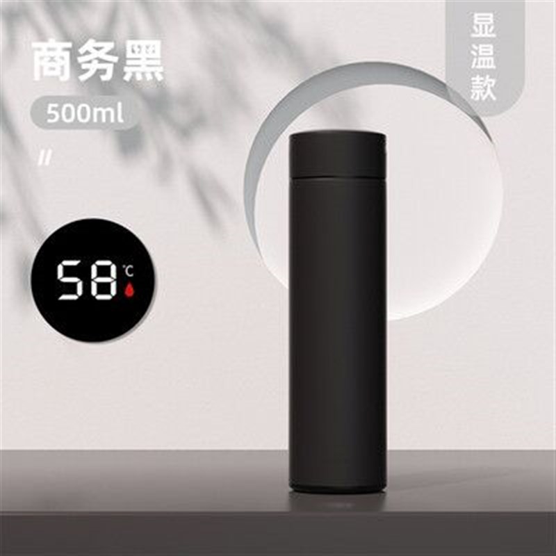 【峰峰优选】新款304不锈钢真空保温杯智能测S温直身杯显示温度 - 图2