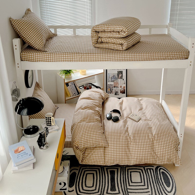 学生宿舍六件套床上用品被套床单枕芯全套被子一整套被褥全套枕芯 - 图1