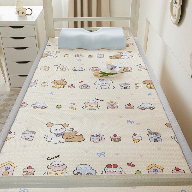 新款宿舍数码印花凉豆豆凉席床垫夏季冰丝凉席家用学生宿舍床席垫,淘宝优惠券,粉丝福利购,淘宝优惠卷