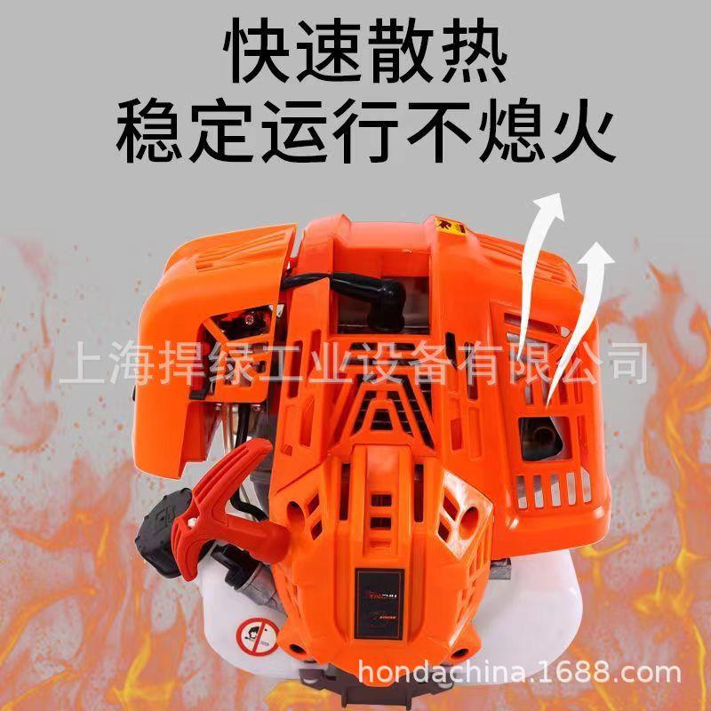 RFQ兴四冲程侧用式长杆汽油割草机小型家虎大功率轻挂便打草机农 - 图2
