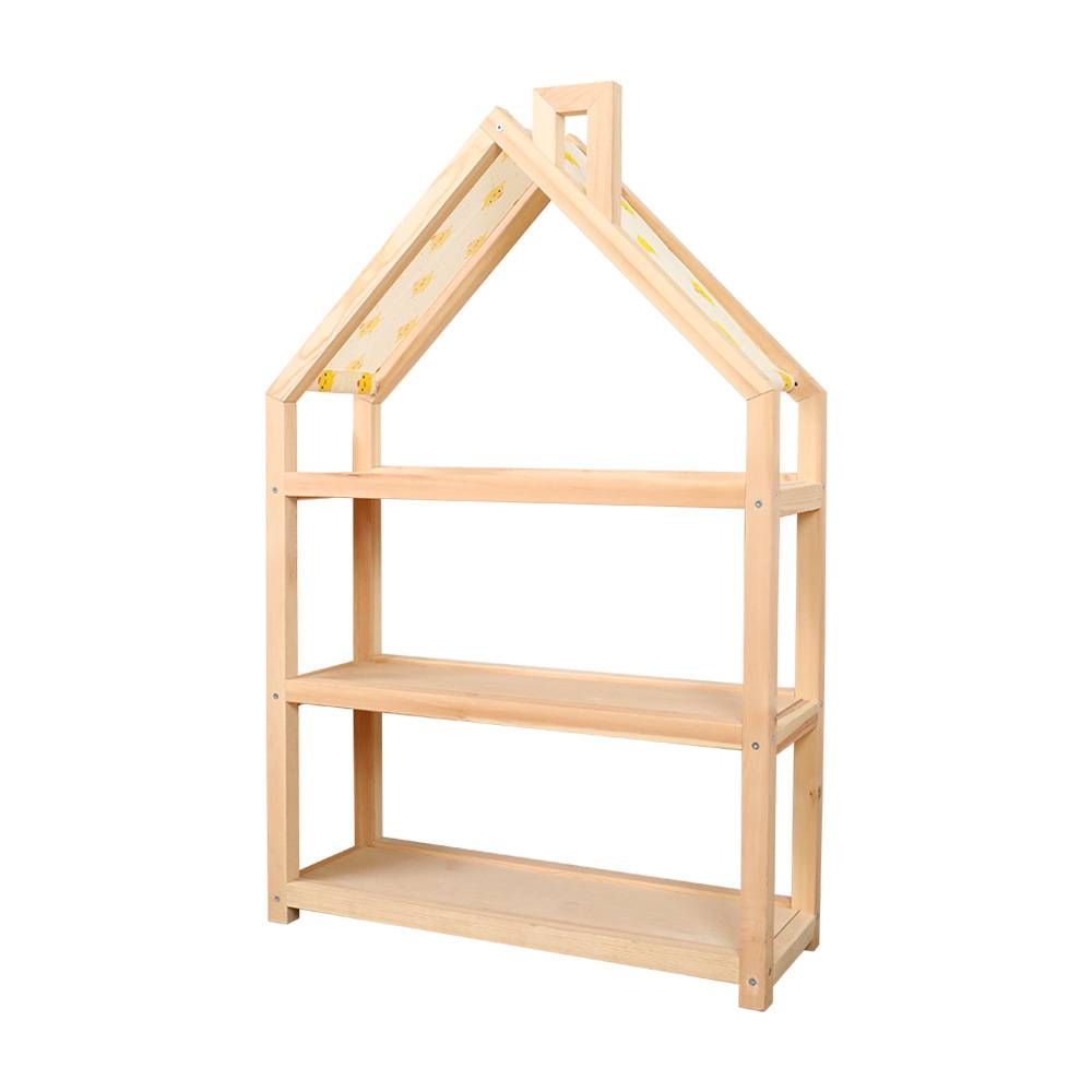 玩具收纳架宝宝书柜蒙氏儿童房烟囱置物架实木家用落地组合收纳柜 - 图2