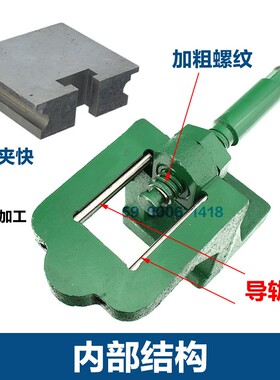 快速夹钳万能多边形夹具钻孔攻牙钻床小型平口钳手动夹座虎钳固定