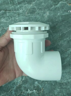 PVC管件90度强排水弯头鱼缸弯排平底排水上下水管接头20 25 32 40