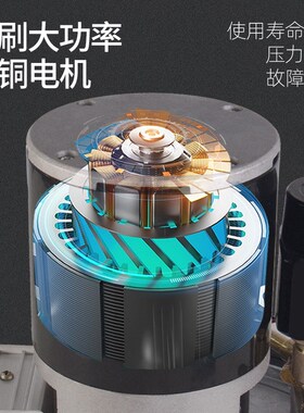 电动黄油机无刷电机24v全自动挖机加注机高压下沉桶式220v注油器