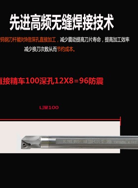 三角STUCR09抗震车刀杆STUBR06钨钢车刀杆STUPR11内孔精镗刀杆