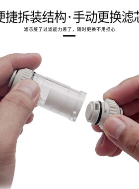 伊莱科真空过滤器管机气管负压空气ZFC真空泵气动滤芯100-04/08-6