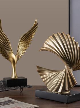 轻奢高端大气务摆件现代高档老板导办酒公室书柜展示商柜装领AFF