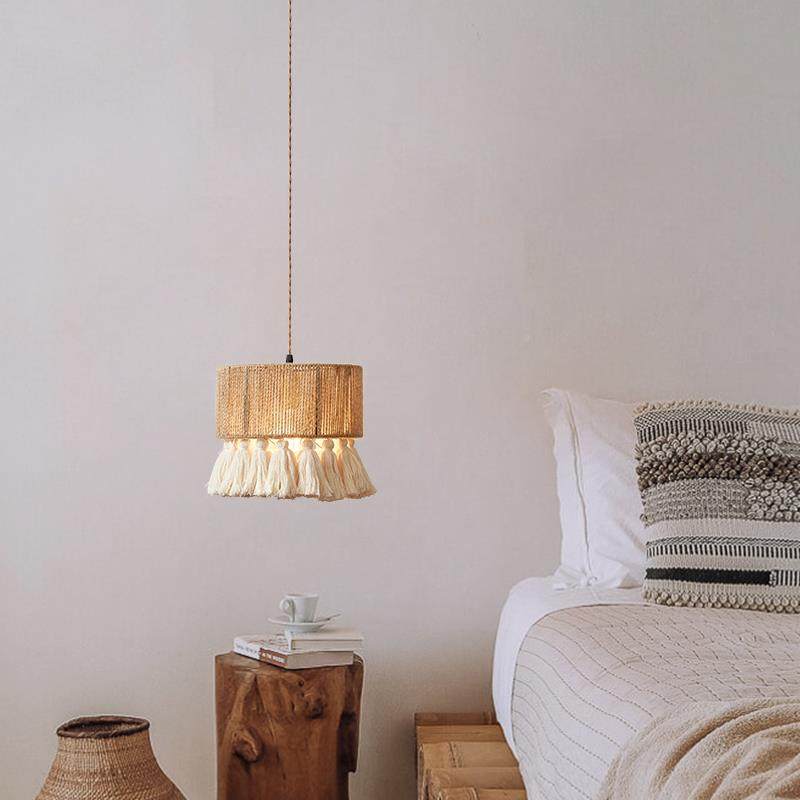 4卧I波西米柜灯亚复古麻绳流苏床头吊创意室床头997餐厅灯吧台阳,淘宝优惠券,粉丝福利购,淘宝优惠卷