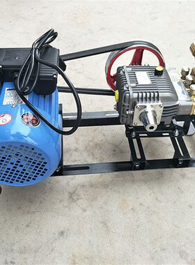 26型条纹自动卸压柱塞水泵2.2KW铜线电动喷雾器喷药机组 担架式