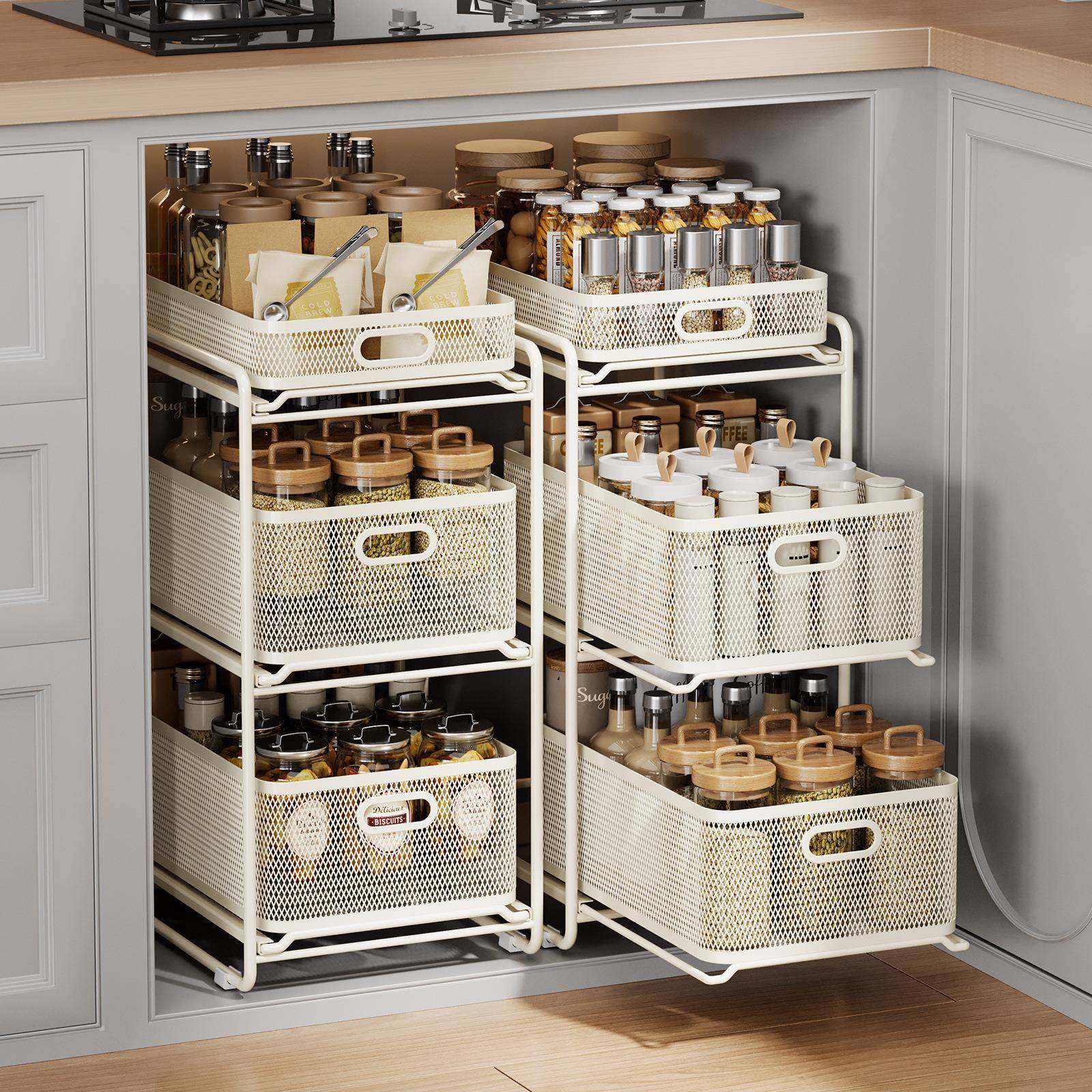 橱用柜分层架厨储槽房置物架下水收纳架TC-CL202家碗碟油盐酱醋物,淘宝优惠券,粉丝福利购,淘宝优惠卷