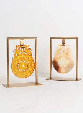 现代美学中式室软装MC-TY-71展示茶柜博新古架陈列装饰品搭配玉软