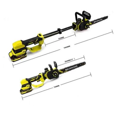 园林电动高枝电剪高枝锯充伸缩无锯锂电链IOD锯式果园刷修枝剪 - 图1