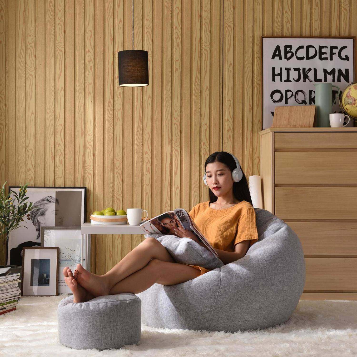 懒懒人沙发榻榻米豆袋小沙红发休闲MNL人椅折叠午休单网人卧室客,淘宝优惠券,粉丝福利购,淘宝优惠卷