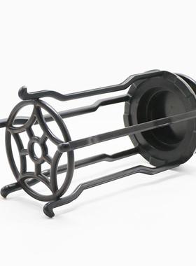 紫光几檀卯榫圆形底座黑檀DZ花高厂脚花架花瓶盆景奇石底座家直销