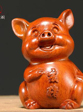 根雕十二生肖摆件1全套2生肖鼠牛虎兔xxg-0099龙猪蛇马羊猴鸡狗木