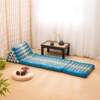 Thai style seat cushion and backrest integrated, Southeast Asian style triangle cushion, folding reclining cushion with large backrest suitable for bay windows