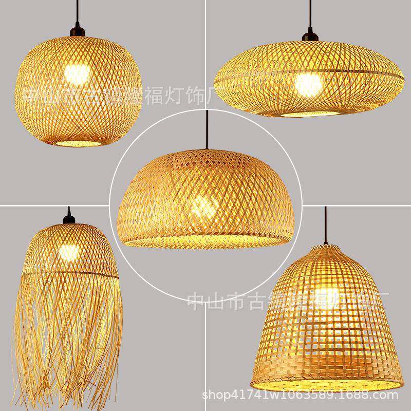 竹编吊灯中式餐竹子笼茶室民宿式饭店草帽日77084藤厅编灯织吊灯,淘宝优惠券,粉丝福利购,淘宝优惠卷
