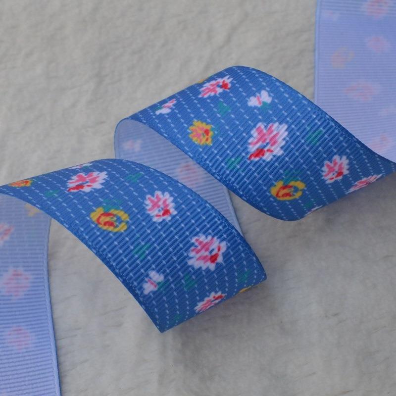 色256m热转印LX074圣诞花m螺纹带LX07姚明4织带 - 图0