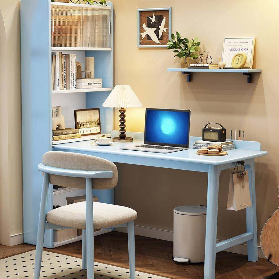 实木转角书桌书架一体桌书柜组电合学习桌生180用脑桌家拐学角工,淘宝优惠券,粉丝福利购,淘宝优惠卷