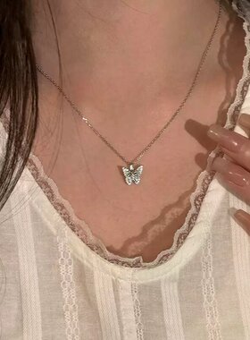 狙击蝴蝶李雾周柯宇同款蝴蝶项链
