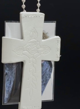 马丁Martin同款卡包项链十字架