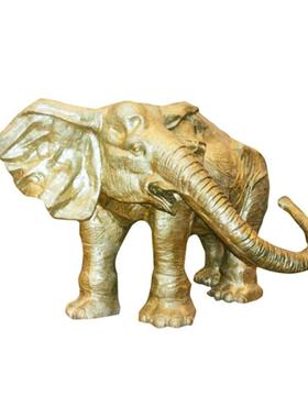 铜大象摆件如意铸大铜雕动物摆件酒店型开业象1240工艺品大雕塑装