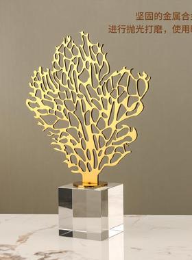 酒创意发饰BJ-0340财树摆件高档奢招财水晶客厅柜电视轻柜家居办