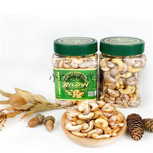 盐焗腰果BAZAN大腰果越南带皮碳烧甄选腰果仁坚果零食罐装500克,淘宝优惠券,粉丝福利购,淘宝优惠卷