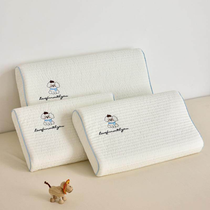 全水洗棉XK202508布丁狗刺绣棉学乳胶枕枕头宝宝枕儿童枕宿舍生成,淘宝优惠券,粉丝福利购,淘宝优惠卷