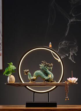 守淘人陶瓷龙摆件招财十二生肖龙吉祥物青龙办公室客厅玄关装饰品