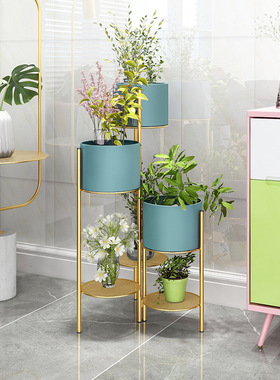 花架子置物架客厅小空间花盆架室内简约多个落地式绿萝植物架