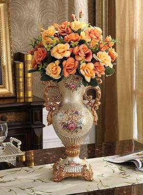 欧式树tfgsd%lo脂花瓶水盘烟灰缸套纸巾盒装艺创意家居装饰果工品